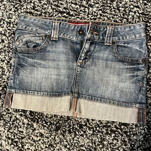 Guess denim mini skirt